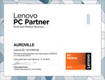 Lenovo Gold PC Partner. Auroville является авторизованным партнером Lenovo со статусом Gold по продукции "Персональные коммерческие компьютеры"